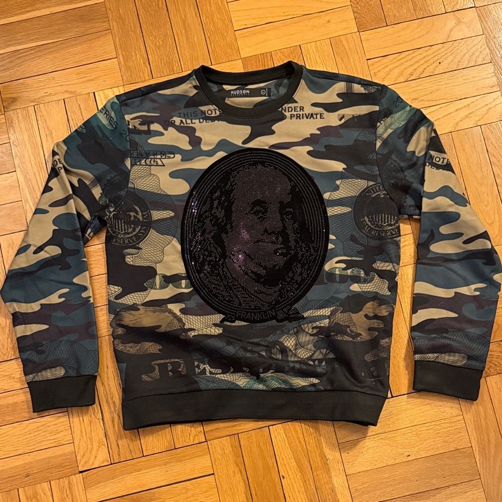 Hudson Outerwear Jeans Camouflage Crewneck Sweater